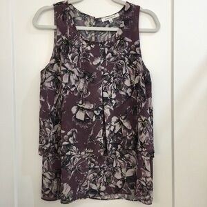 Rose & Olive Purple Sleeveless Relaxed Top
